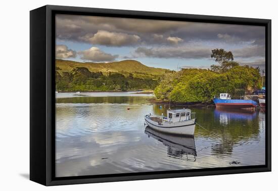 The harbour at Glengarriff, County Cork, Munster, Republic of Ireland, Europe-Nigel Hicks-Framed Premier Image Canvas