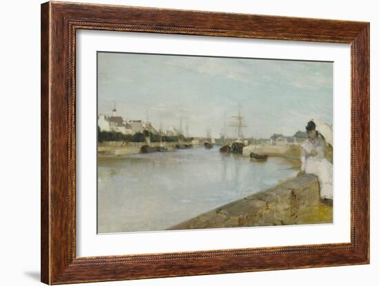 The Harbour at Lorient, 1869-Berthe Morisot-Framed Giclee Print