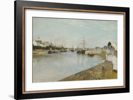 The Harbour at Lorient, 1869-Berthe Morisot-Framed Giclee Print