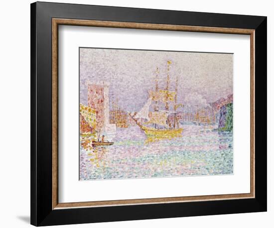 The Harbour at Marseilles, 1907-Paul Signac-Framed Giclee Print