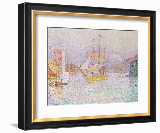 The Harbour at Marseilles, 1907-Paul Signac-Framed Giclee Print