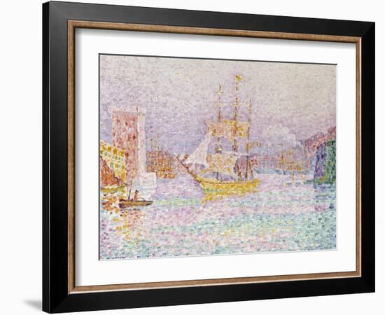 The Harbour at Marseilles, 1907-Paul Signac-Framed Giclee Print