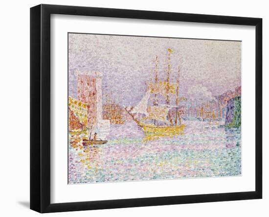 The Harbour at Marseilles, 1907-Paul Signac-Framed Giclee Print