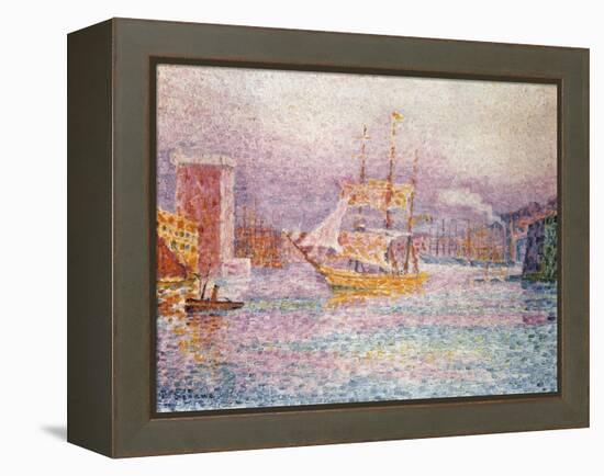 The Harbour at Marseilles, 1907-Paul Signac-Framed Premier Image Canvas