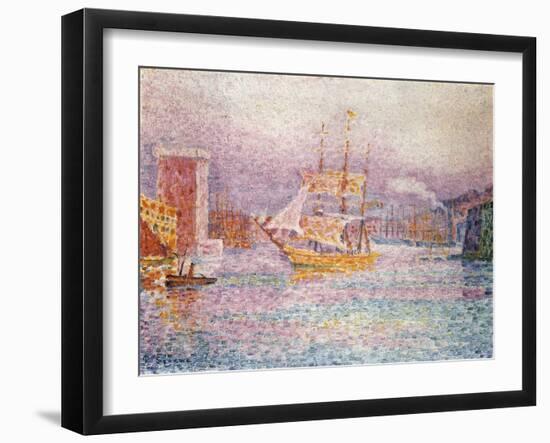 The Harbour at Marseilles, 1907-Paul Signac-Framed Giclee Print