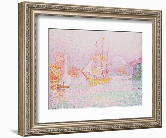 The Harbour at Marseilles-Paul Signac-Framed Giclee Print