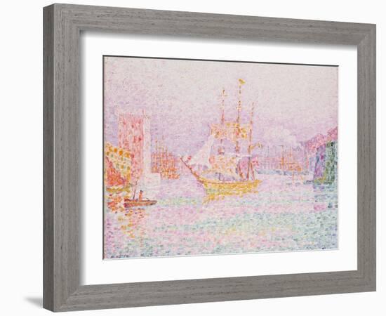 The Harbour at Marseilles-Paul Signac-Framed Giclee Print