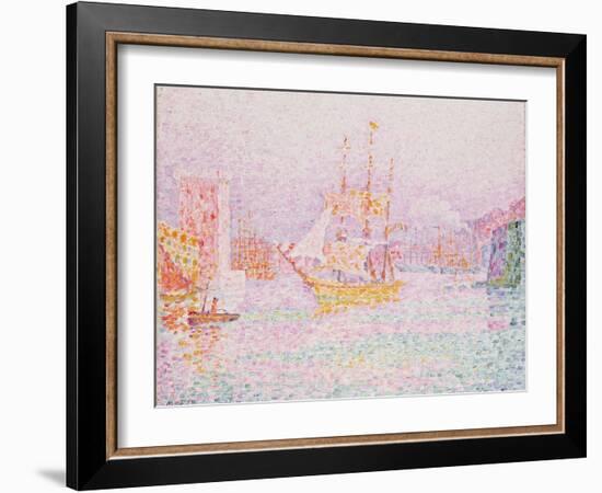 The Harbour at Marseilles-Paul Signac-Framed Giclee Print