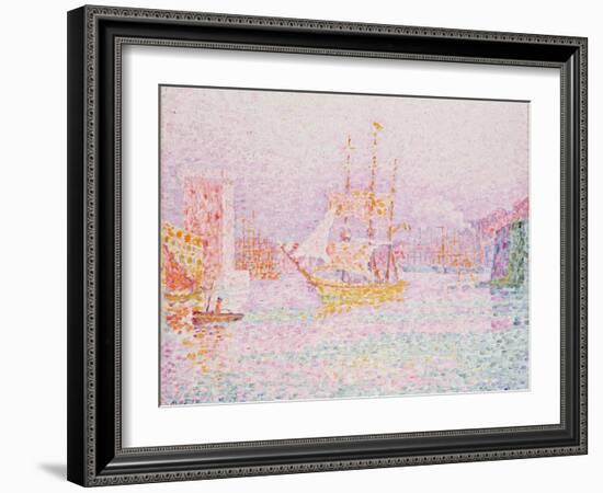 The Harbour at Marseilles-Paul Signac-Framed Giclee Print