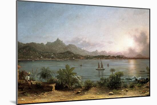 The Harbour at Rio De Janeiro, 1864-Martin Johnson Heade-Mounted Giclee Print