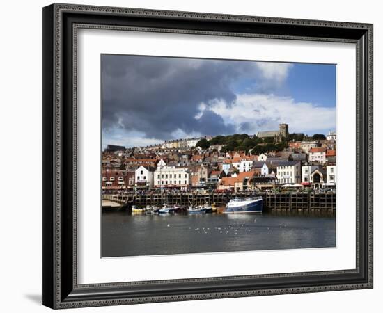 The Harbour at Scarborough, North Yorkshire, Yorkshire, England, United Kingdom, Europe-Mark Sunderland-Framed Photographic Print