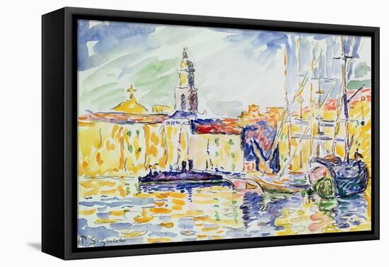 The Harbour at St. Tropez, c.1905-Paul Signac-Framed Premier Image Canvas