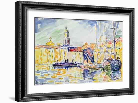 The Harbour at St. Tropez, c.1905-Paul Signac-Framed Giclee Print