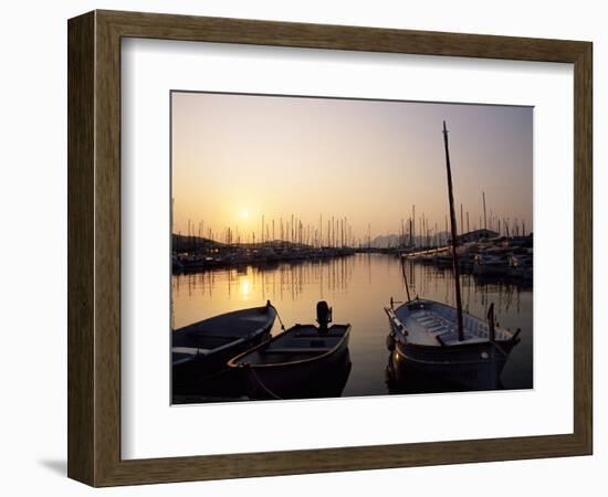 The Harbour at Sunrise, Puerto Pollensa, Mallorca (Majorca), Balearic Islands, Spain, Mediterranean-Ruth Tomlinson-Framed Photographic Print