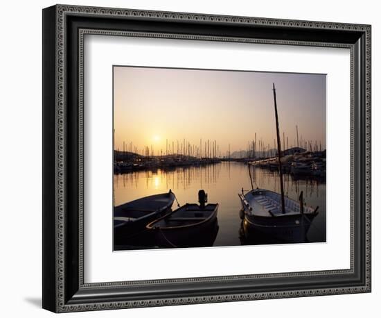 The Harbour at Sunrise, Puerto Pollensa, Mallorca (Majorca), Balearic Islands, Spain, Mediterranean-Ruth Tomlinson-Framed Photographic Print