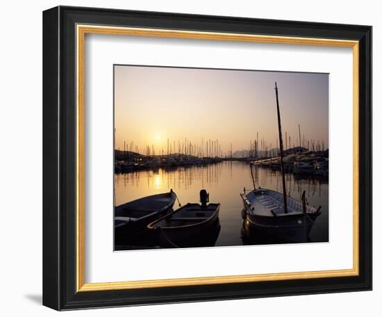 The Harbour at Sunrise, Puerto Pollensa, Mallorca (Majorca), Balearic Islands, Spain, Mediterranean-Ruth Tomlinson-Framed Photographic Print