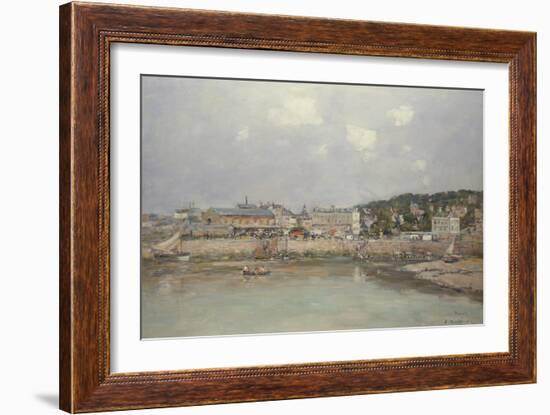 The Harbour at Trouville, 1884-Eugene Louis Boudin-Framed Giclee Print