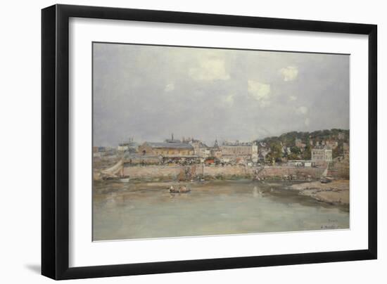 The Harbour at Trouville, 1884-Eugene Louis Boudin-Framed Giclee Print