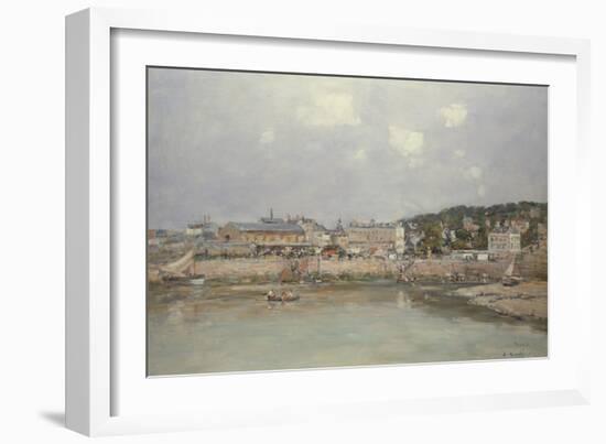 The Harbour at Trouville, 1884-Eugene Louis Boudin-Framed Giclee Print