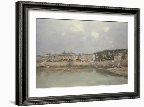 The Harbour at Trouville, 1884-Eugene Louis Boudin-Framed Giclee Print