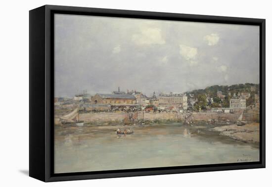 The Harbour at Trouville, 1884-Eugene Louis Boudin-Framed Premier Image Canvas