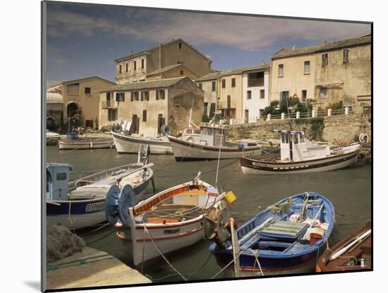 The Harbour, Centauri Port, Corsica, France-Michael Busselle-Mounted Photographic Print