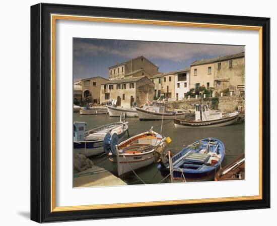 The Harbour, Centauri Port, Corsica, France-Michael Busselle-Framed Photographic Print