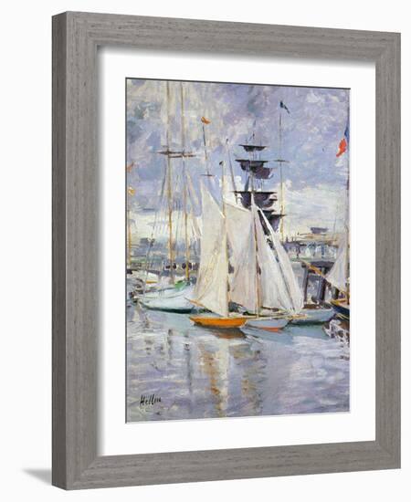 The Harbour, Deauville, Normandy, 1912-Paul Cesar Helleu-Framed Giclee Print