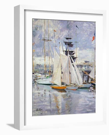 The Harbour, Deauville, Normandy, 1912-Paul Cesar Helleu-Framed Giclee Print