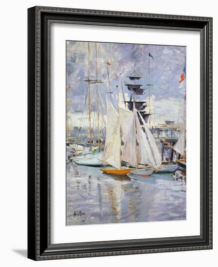 The Harbour, Deauville, Normandy, 1912-Paul Cesar Helleu-Framed Giclee Print