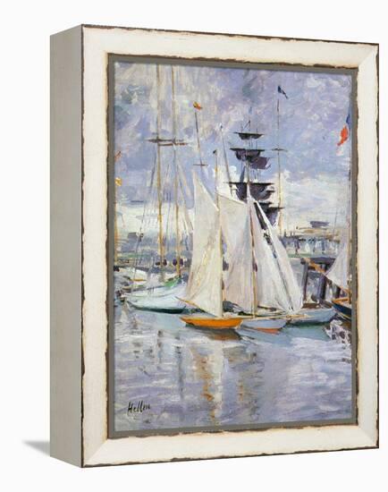 The Harbour, Deauville, Normandy, 1912-Paul Cesar Helleu-Framed Premier Image Canvas