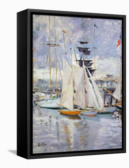 The Harbour, Deauville, Normandy, 1912-Paul Cesar Helleu-Framed Premier Image Canvas