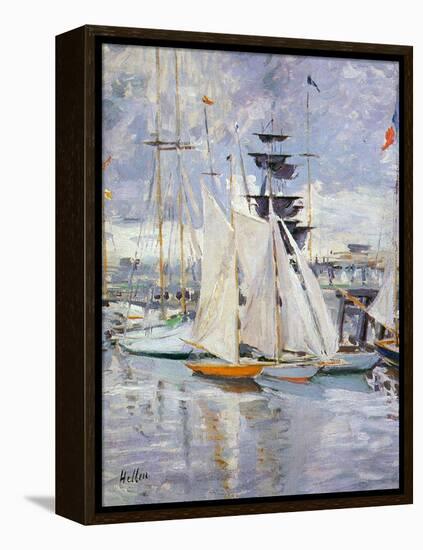 The Harbour, Deauville, Normandy, 1912-Paul Cesar Helleu-Framed Premier Image Canvas