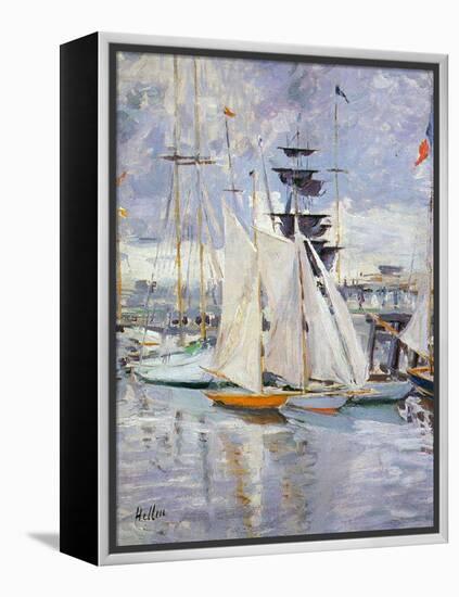 The Harbour, Deauville, Normandy, 1912-Paul Cesar Helleu-Framed Premier Image Canvas