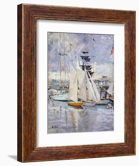 The Harbour, Deauville, Normandy, 1912-Paul Cesar Helleu-Framed Giclee Print