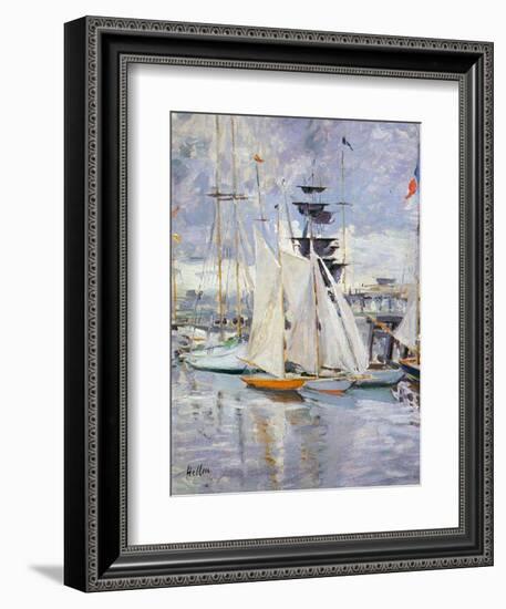 The Harbour, Deauville, Normandy, 1912-Paul Cesar Helleu-Framed Giclee Print