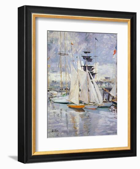 The Harbour, Deauville, Normandy, 1912-Paul Cesar Helleu-Framed Giclee Print