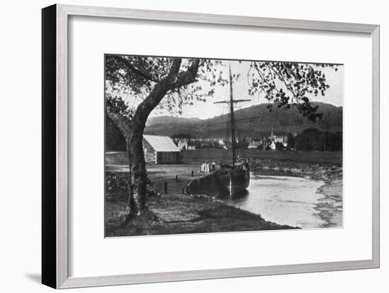 The Harbour, Gatehouse of Fleet, Dumfries and Galloway, Scotland, 1924-1926-Valentine & Sons-Framed Giclee Print