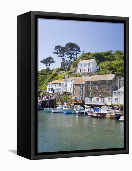 The Harbour in Polperro in Cornwall, England, United Kingdom, Europe-David Clapp-Framed Premier Image Canvas