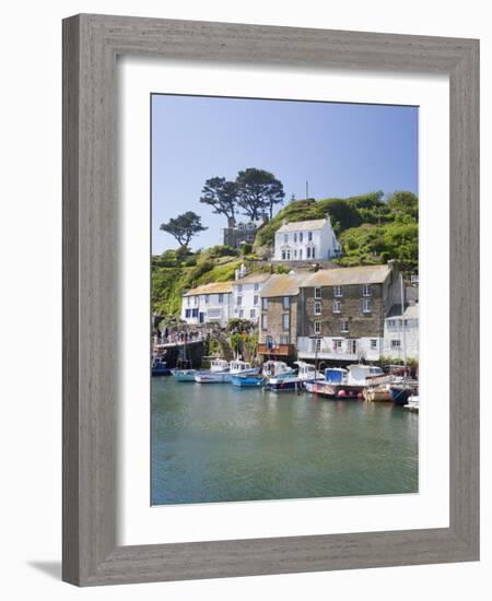 The Harbour in Polperro in Cornwall, England, United Kingdom, Europe-David Clapp-Framed Photographic Print