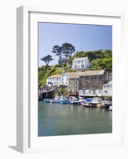 The Harbour in Polperro in Cornwall, England, United Kingdom, Europe-David Clapp-Framed Photographic Print