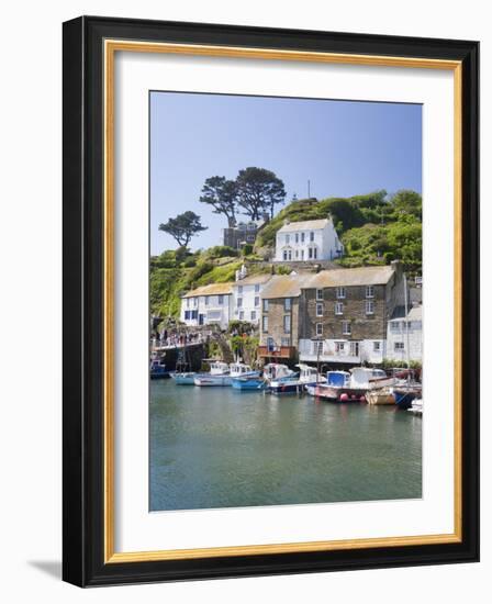 The Harbour in Polperro in Cornwall, England, United Kingdom, Europe-David Clapp-Framed Photographic Print