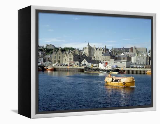The Harbour, Lerwick, Shetland Islands, Scotland, United Kingdom-David Lomax-Framed Premier Image Canvas