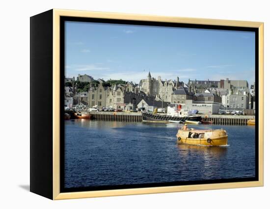 The Harbour, Lerwick, Shetland Islands, Scotland, United Kingdom-David Lomax-Framed Premier Image Canvas