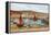 The Harbour, Lyme Regis-Alfred Robert Quinton-Framed Premier Image Canvas