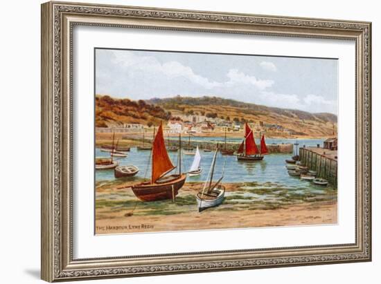 The Harbour, Lyme Regis-Alfred Robert Quinton-Framed Giclee Print