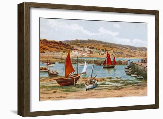 The Harbour, Lyme Regis-Alfred Robert Quinton-Framed Giclee Print
