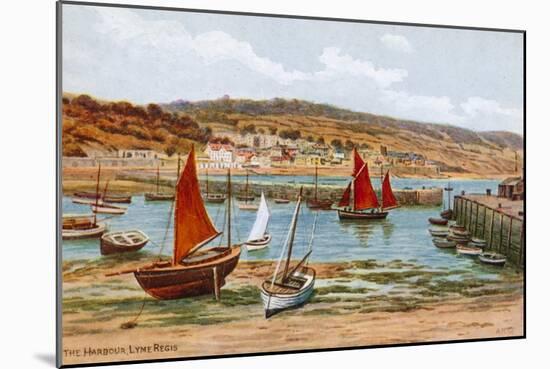 The Harbour, Lyme Regis-Alfred Robert Quinton-Mounted Giclee Print