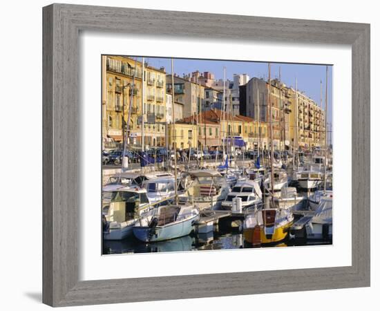 The Harbour, Nice, Cote d'Azur, Alpes-Maritimes, Provence, France-Guy Thouvenin-Framed Photographic Print