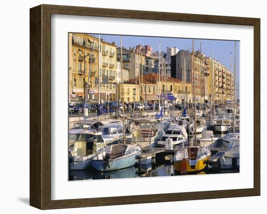 The Harbour, Nice, Cote d'Azur, Alpes-Maritimes, Provence, France-Guy Thouvenin-Framed Photographic Print